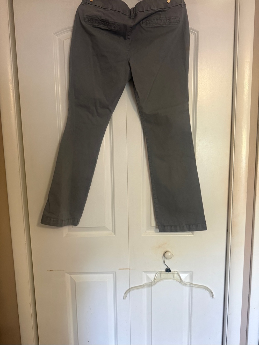 Old Navy Boot Cut Pants Gray Charcoal Petite Size 12 Stretch.